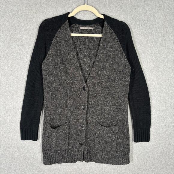 Rubbish Cardigan‎ Sweater Womens XS Button Tunic Grandpa Grunge Fuzzy Pocket - Picture 1 of 9